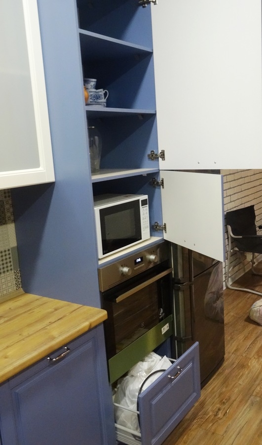 Встроенная кухня-Кухня МДФ в ПВХ «Модель 510»-фото6